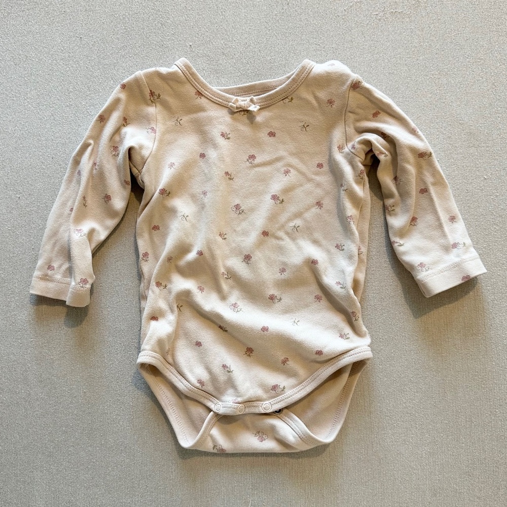 Jamie Kay organic cotton long sleeve bodysuit - Meredith